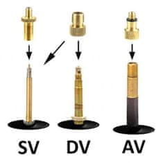 aptel Komplet 24 delni navojnih nastavkov in adapterjev za polnjenje pnevmatik