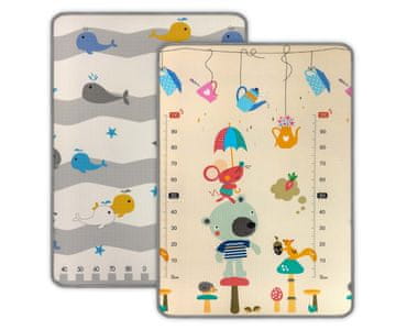 MILLY MALLY Milly Mally Kinder Bear in Whales Roll-Up penasta podloga