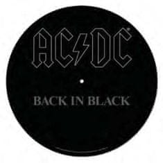 Podloga za gramofon - AC/DC nazaj v črni barvi