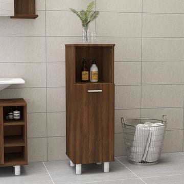 Vidaxl vidaXL Kopalniška omarica rjav hrast 30x30x95 cm