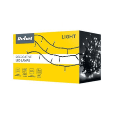 Rebel LED lučke za novoletno jelko , 10m, hladno bela, s spremembo načina osvetlitve, IP44
