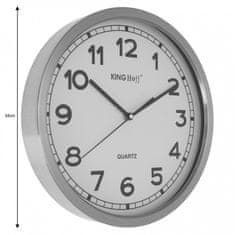 KINGHoff jeklena stenska ura 34cm plavalni stroj kh-5026