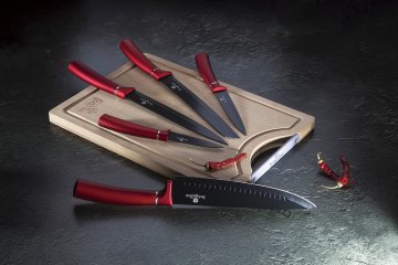 Berlingerhaus komplet 5 kuhinjskih nožev v bloku bh-2552