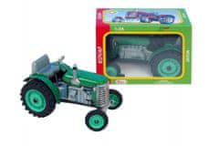 KOVAP Traktor Zetor zelen na ključu kovinski 14cm 1:25 v škatli