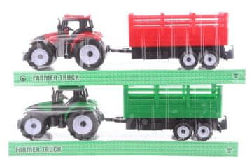 Traktor z vleko 2 barvi