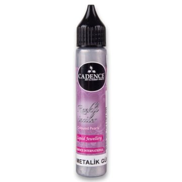 Cadence tekoči biseri, 25 ml - srebrni