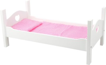 Small foot majhna noga Lesena otroška posteljica bela