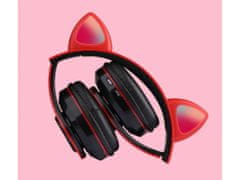 Alum online Brezžične slušalke z mačjimi ušesi - MG B39, rdeče