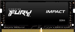 Kingston FURY Impact RAM pomnilnik, 32 GB, 3200 MHz, DDR4, CL20, SODIMM, 2 kos (KF432S20IBK2/32)