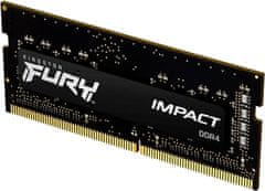 Kingston FURY Impact RAM pomnilnik, 32 GB, 3200 MHz, DDR4, CL20, SODIMM (KF432S20IB/32)