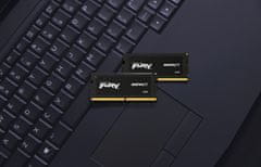 Kingston FURY Impact RAM pomnilnik, 32 GB, 4800 MT/s, DDR5, CL38, SODIMM, 2 kos (KF548S38IBK2-32)