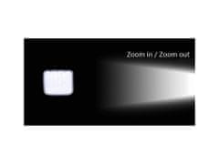 Alum online Ročna polnilna kovinska svetilka LED SWAT ZOOM + dodatki