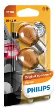 Philips Avtomobilska žarnica PY21W 12496NAB2, Vision 2 kosa v paketu
