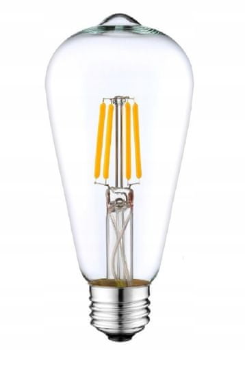 Berge LED žarnica E27 z žarilno nitko ST64 8W toplo bela