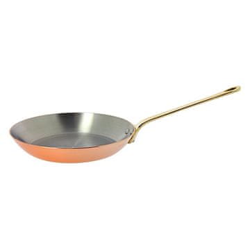 de Buyer OKROGLA FRYPAN INOCUIVRE Z BRONČANIM ROČAJEM O 24CM, OKROGLA FRYPAN INOCUIVRE Z BRONČANIM ROČAJEM O 24CM