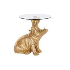 DKD Home Decor Stranska mizica DKD Home Decor 60 x 49 x 58 cm Kristalno zlata smola