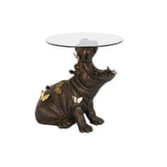 DKD Home Decor Stranska mizica DKD Home Decor Black Golden Resin Crystal 60 x 49 x 58 cm