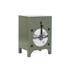 DKD Home Decor Nočna omarica DKD Home Decor Fir Golden Metal White Green MDF Wood