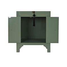 DKD Home Decor Nočna omarica DKD Home Decor Fir Golden Metal White Green MDF Wood