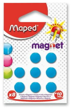 Maped Okrogli magneti - premer 10 mm - 8 kosov, mešanica barv