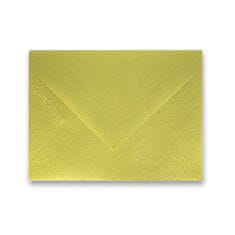 Clairefontaine barvna kuverta 75 x 100 mm, 20 kosov, zlata, 75 x 100 mm