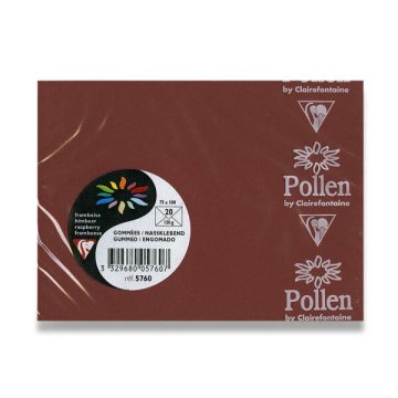 Clairefontaine Barvna kuverta 75 x 100 mm, limetna, 20 kosov - rjava