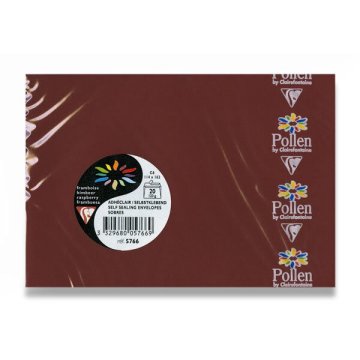 Clairefontaine Barvna ovojnica, C6, samolepilna, 20 kosov - rjava