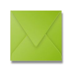 barvna kuverta 165 × 165 mm, limetno zelena, 20 kosov, 165 × 165 mm