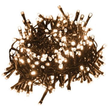 Vidaxl LED veriga s 1000 LED lučkami toplo bela PVC