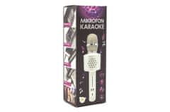 Teddies Karaoke Bluetooth črni mikrofon na baterije s kablom USB