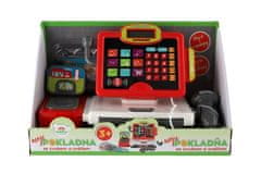 Teddies Majhna digitalna plastična blagajna na baterije z zvokom in svetlobo