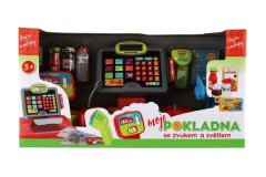 Teddies Velika digitalna plastična blagajna na baterije z zvokom in svetlobo