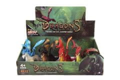 Teddies Plastika Dragon 4 vrste