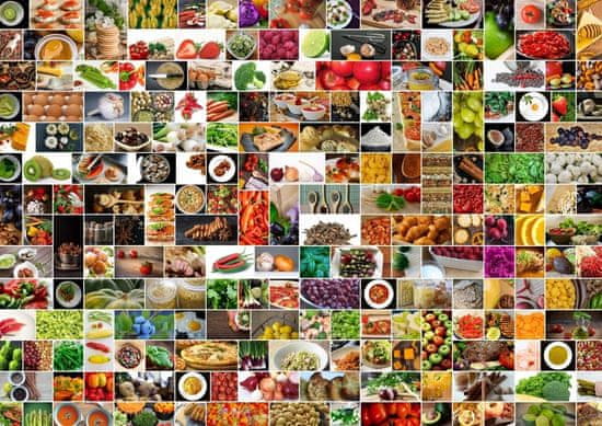 Grafika Puzzle Collage: Kuhinja v barvah 1500 kosov