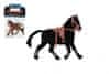Konj s sedlom 15cm 2 barvi v vrečki 16x24cm