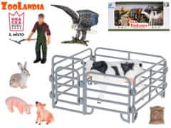 Krava Zoolandia s kmečkimi živalmi in dodatki
