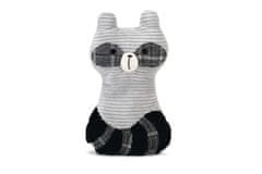 Beeztees Oblikoval Lotte Raccoon igrača Lirca za pse tkanina siva 25,5cm