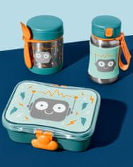 Skip hop Spark Style steklenica za vodo iz nerjavečega jekla s slamico Robot 12m+