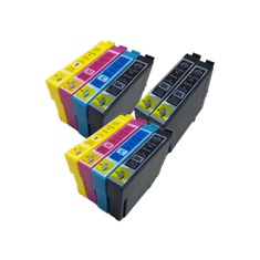 Toner123 Komplet Epson 18XL / T1811 + T1812 + T1813 + T1814 kompatibilne kartuše (10) - 4× črna, 2× cyan, 2× magenta, 2× rumena