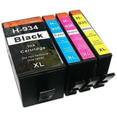 Toner123 Komplet HP 934XL + 935XL / Officejet Pro 6230, 6820, 6830 kompatibilne kartuše (4) - črna XL, cyan XL, magenta XL, rumena XL