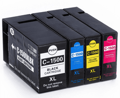 Toner123 Komplet Canon PGI-1500XL / 9182B004AA / Maxify MB2050, MB2150, MB2350, MB2750 kompatibilne kartuše (4) - črna, cyan, magenta, rumena