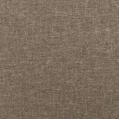 Vidaxl Posteljno vzglavje 2 kosa taupe 90x5x78/88 cm blago