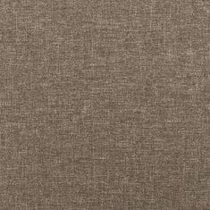 Vidaxl Vzmetnica z žepkasto vzmetjo taupe 140x200x20 cm blago