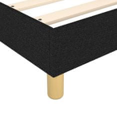 Vidaxl Box spring postelja z vzmetnico črna 90x200 cm blago