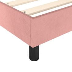 Greatstore Box spring posteljni okvir roza 80x200 cm žamet