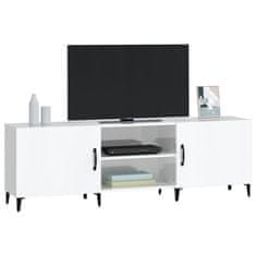 Vidaxl TV omarica visok sijaj bela 150x30x50 cm inženirski les