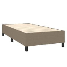 Vidaxl Box spring postelja z vzmetnico LED taupe 80x200 cm blago