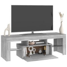 Vidaxl TV omarica z LED lučkami siva sonoma 120x35x40 cm