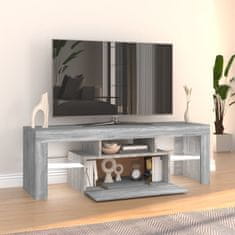 Vidaxl TV omarica z LED lučkami siva sonoma 120x35x40 cm