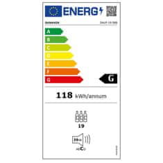 Dunavox vinska vitrina DAUF-19.58B podpultno vgradna